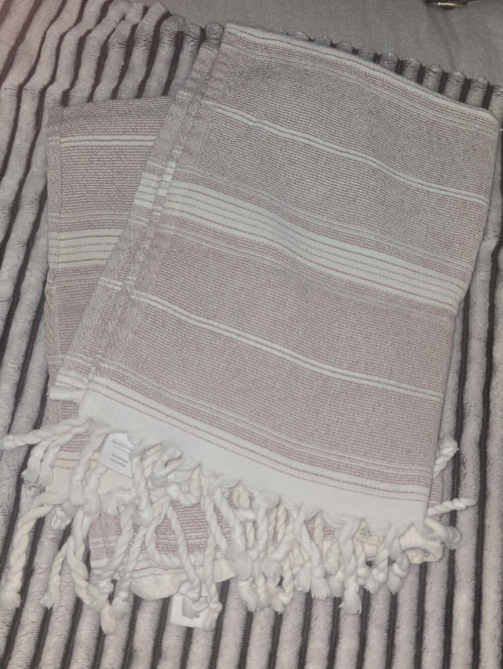 Hearth & Hand MAGNOLIA Striped Hand Towels Set Of 2